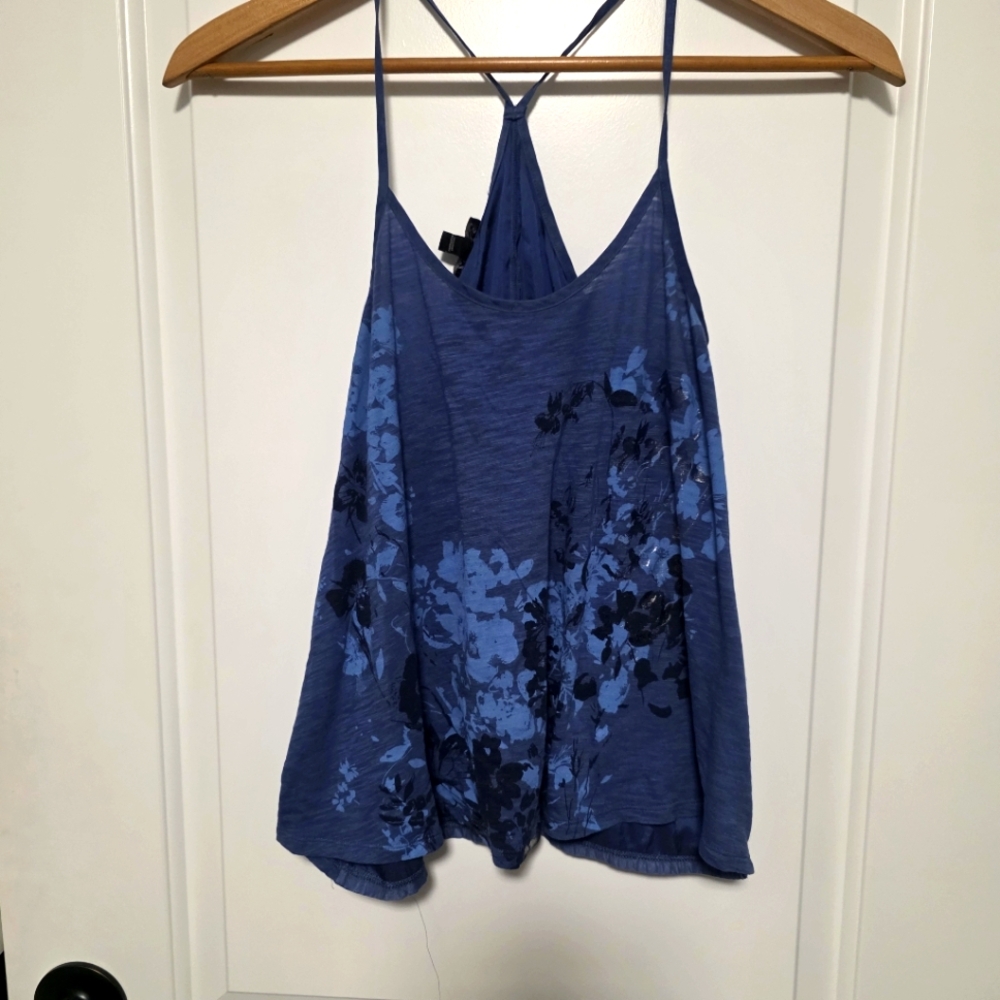 Express Slinky Tank Blue XS